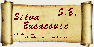 Silva Bušatović vizit kartica